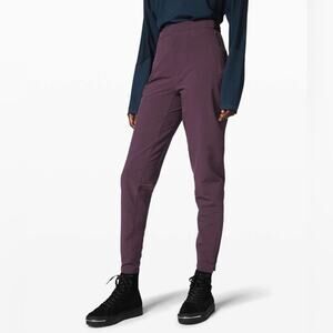 LULULEMON Eggplant Lab Esker Water Repellent Adjustable Waist Trouser Pants